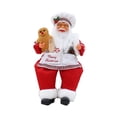 thumbnail image 4 of HILABEE Christmas Chef Ms Claus Figurine Chef Statue Centerpiece Collectible Xmas Gift Christmas Decoration for Home Fireplace Party B, 4 of 8