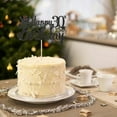 thumbnail image 2 of Decoración de pastel para hombre y mujer de 30 cumpleaños, decoración de pastel con estrellas negras de 30 cumpleaños, decoración de pastel con estrellas, adorno para pastel, adornos para pastel para, 2 of 5