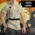 thumbnail image 2 of Halloween Forest Park Ranger Costume Mens T Shirt Sand LG, 2 of 6