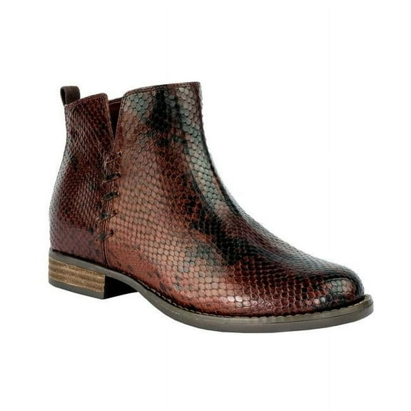 Womens Santiago Boots, Brown Snake - Size 6