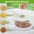 thumbnail image 2 of Urban Deco Window Bird Feeder Inside House with 180° Clear View, Durable Wood and Safe Birder Feeder, White, 2 of 8