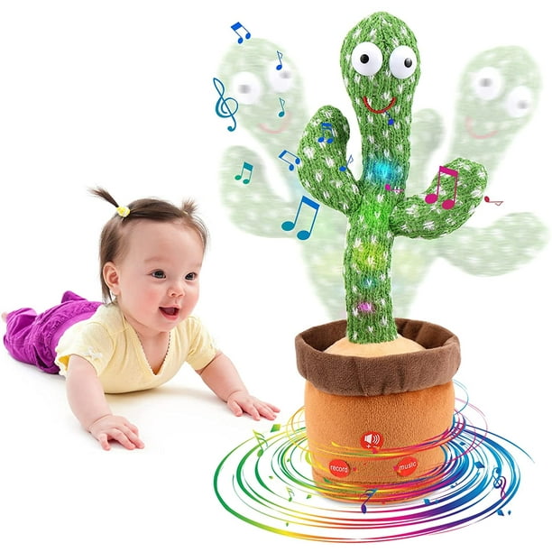 Adjustable Volume Control Dancing Cactus Toy Talking Cactus Toy Repeats What You Say Singing