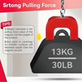 thumbnail image 2 of Rectangular Utility Magnet, U-Shaped, 30 Lbs Pull Force, Red, for Home, Office, DIY Projects, 2 of 5