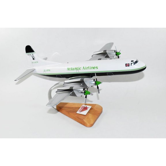Lockheed Martin L-188 Electra, Atlantic Airlines Cargo, 18-inch Mahogany Model