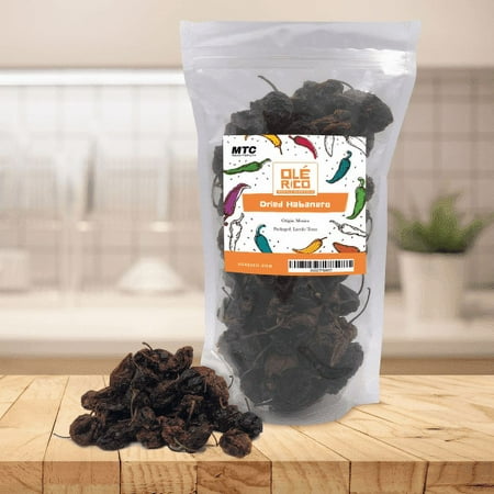Dried Habanero Chile Pepper - Whole - 1.5 oz reusable bag