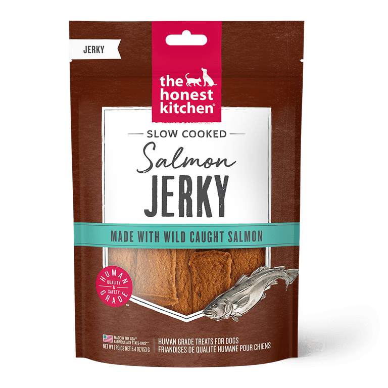 Slow-Cooked Salmon Jerky Dog Treats, Human Grade photo 1