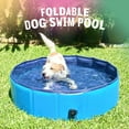 thumbnail image 6 of 31.5 " Dog Kid Swimming Pool - Foldable Pet Kiddie Bathtub Pool Hard Plastic for Dogs Cats and Kids, 6 of 10