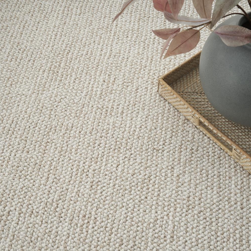 Nourison Textured Home All-over design Ivory Beige 5'3" x 7' Area Rug (5x7)