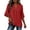 Red, variant on XuJwPNcy Womens T Shirts V Neck 3/4 Bell Sleeve Tops Trendy Ruffle Hem Blouse Casual Summer Outfits Ladies Soft Tees