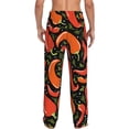 thumbnail image 3 of Sigee Red Hot Chili Print Men's Pajama Pants - Soft Lounge Sleep Bottoms with Elastic Waistband and Pockets-Medium, 3 of 9