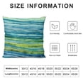 thumbnail image 5 of COMIO Blue and Green Body Pillow Cover Abstract Bright Waves Watercolor Hand Drawn Striped Long Pillow Case with Zipper Decorative Bedding Pillowcase Farmhouse Cushion Pillow Covers for Bedroom, 5 of 5