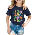 thumbnail image 1 of Vêtements pour Filles T-Shirts à Col Rond Graphiques T-Shirts Tee-Shirts Garçons Shorts Athlétiques 6-7 Ans, 1 of 4