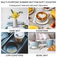thumbnail image 5 of Blue Summer Beach Coasters Set of 4, Absorbent Coasters for Drinks, Nautical Coastal Beige Seaside Coaster for Desk Coffee Table Protection, Home Decor House Warming Gifts 4", 5 of 8