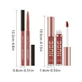 thumbnail image 3 of Lip Gloss Lipliner Set, Matte Lipstick Combination, Long Lasting Non Sticky Matte Lip Gloss with Moisturizing formula, Opaque Color, Smudge Resistant, Soft Silk Finish, 3 of 5