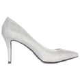 thumbnail image 3 of Womens 1.4.3 Girl Owanda Stilettos Heels - Silver, 3 of 7