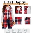 thumbnail image 6 of Cuteduck Womens Sleeveless Plaid Vest Wool Blazer Jackets Cardigan Outerwear Fall Winter Tops S-2XL, 6 of 10