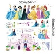 thumbnail image 4 of 3D New Princess Wall Stickers Girls Wall Decal Self-Adhesive Wall Sticker For Girls Room Bedroom Living Room Art Home Decor Size：2pcs（30X60cm）, 4 of 4