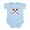 Sky Blue, variant on CafePress - Multi Color Sugar Skull Butte Infant Bodysuit - Baby Light Bodysuit, Size Newborn - 24 Months
