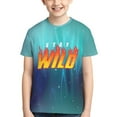 thumbnail image 5 of Ben Azelart Stay Wild Kids T-Shirt 3d Printed Graphic T-Shirts Boys And Girls Short Sleeve Shirts For Youth Kids Medium, 5 of 7