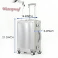 DOMINOX Aluminum Hard Shell CarryOn Luggage, Scratch Resistant