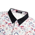 thumbnail image 2 of Thrilos Mens Shirts Casual Short Sleeve Golf Polo Shirts Print Performance Dry Fit Shirt, 2 of 6