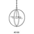 thumbnail image 2 of Progress Lighting, Swing Collection, 4-Light Medium Pendant, Antique Bronze Finish, Vintage Brass Candle Holders, 2 of 6