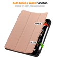 thumbnail image 2 of SaniMore for Apple iPad Pro 13 (2024) Case, Auto Sleep/Wake, PU Leather Case with Tri-Fold Kickstand & Pencil Holder Shockproof Protective Cover for Women Men, Rosegold, 2 of 9