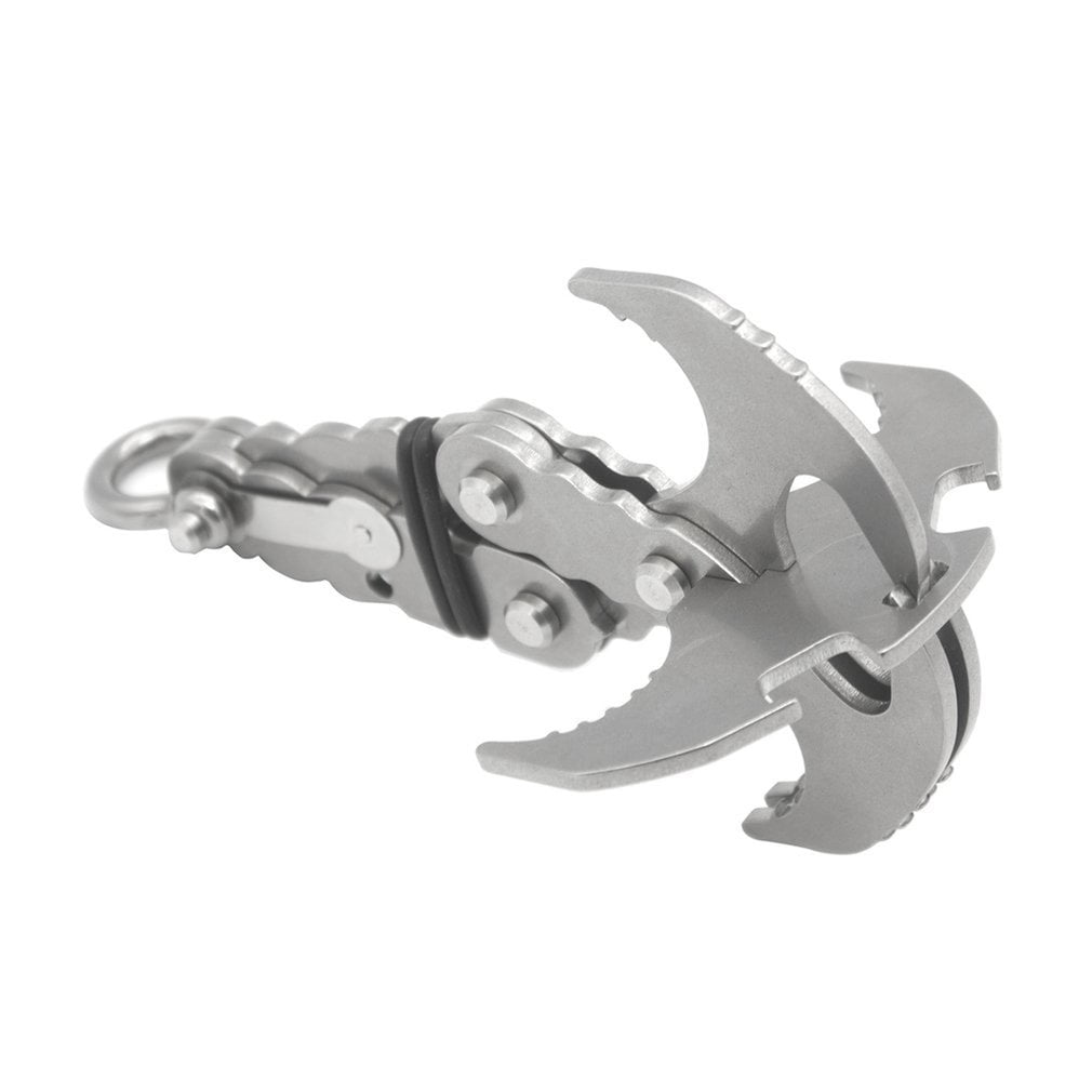 US Gravity Hook Buckle Stainless Steel Survial Grizzly Hook Folding Climbing 