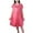 1Watermelon Red, variant on Satin Nightgowns for Women - Soft & Breathable Knee-Length Night Gowns - Adult Womens Nightgown