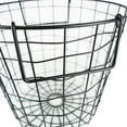 thumbnail image 2 of DII 12x12" Round Modern Metal Small Sturdy Design Basket in Black, 2 of 4