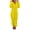 Yellow, variant on Coduop Women Warm Fuzzy Faux Pajamas Lounge Romper Jumpsuit Zip Up Hoodies S-5XL
