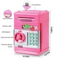 thumbnail image 3 of Banco electrónico Piggy Bank Refasy para niños con cajero automático, color rosa, 3 of 5