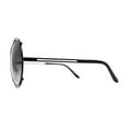 thumbnail image 3 of Retro Futurism Round Circle Lens Oversize Metal Rim Sunglasses Black Smoke, 3 of 4