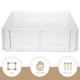 thumbnail image 3 of MOVTOTOP Transparent Acrylic Money Tray for Storage with Multigrids Large Size Fits for Various Scenes 12.5x8.5x2.5 Inches, 3 of 7