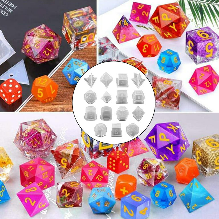 Large Dice Resin Molds, 2 Styles Silicone Dice Mold For Epoxy