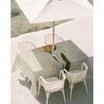 thumbnail image 2 of 54x80 Inch Outdoor Tablecloth with Umbrella Hole Zipper Rectangle Vintage Yellow Tulip Flowers Rectangular Tablecloths Waterproof Country Pastoral Plants Leaves Patio Table Cloth Cover for Picnic, 2 of 8