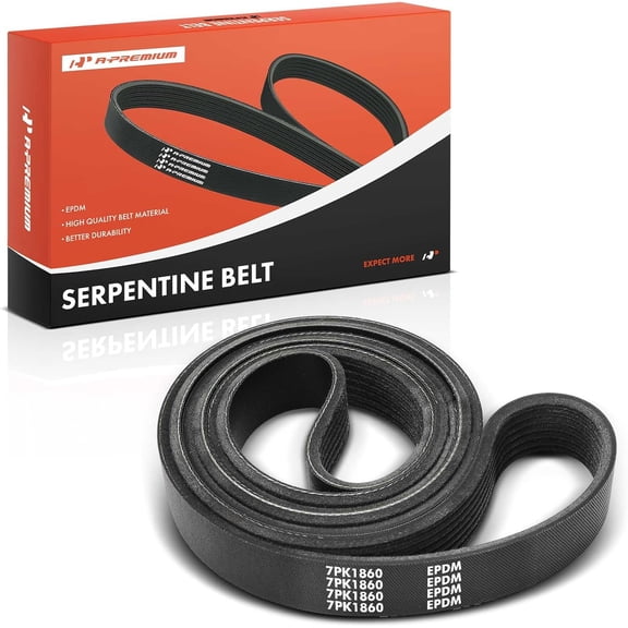 A-Premium 73.23 Inch Engine Serpentine Drive Belt Compatible with BMW 335i GT xDrive, 335i, 335i 535i xDrive, 535i GT, 535i, 535xi, X1, 135i, 135is & Dodge Viper & GMC C6500 C7500 Topkick & Chevrolet