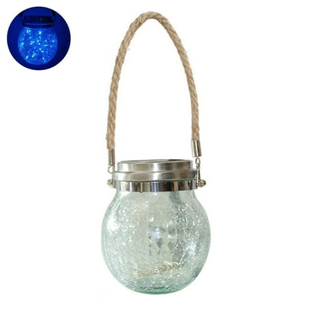 

Mightlink LED Solar Light Ultra-Bright Light Sensor Weather Resistant Automatic On/Off Weather-resistant Decorative ABS Solar LED Jar Light Hanging Lamp Party Prop for Home