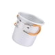 thumbnail image 1 of Taza de camping, taza de café, taza de metal, taza para beber, taza de agua de 150 ml con asa plegable para mochileros, senderismo, picnic, viajes Mango naranja, 1 of 8