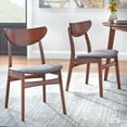 thumbnail image 3 of TMS Tania 3-Piece Dining Set, Walnut/Dark Gray, 3 of 7