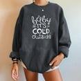 thumbnail image 6 of Fesfesfes Women Flannel Shirt Winter Sexy Round Neck Long Sleeve Tops Christmas Printed Regular Hoodies Sweatshirt Blouse, 6 of 8