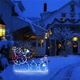 thumbnail image 5 of Christmas Decorations Active Light String Frame Decor Holiday Party Christmas Outdoor Garden Snow Glowing Decorative Sign Animated Snowball Light String Frame, 5 of 5