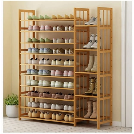 Shoe Racks 10/11-Tiers Shoe Rack Large, Shoe Storage Organiser Wood ...