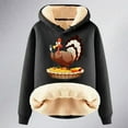 thumbnail image 3 of Women's Thanksgiving Turkey Print And Loose Warm Hoodie Sleep Hoodie Women Casual Hoodie for Vintage Hoodies Zip up Hoodie Long Women Hoodie with Zipper Hoodie Sweater Dresses for Women Long Hooded, 3 of 3