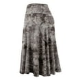 thumbnail image 3 of Made by Johnny Women's Tie Dye Lightweight Flare Midi Pull On Closure Skirt XXL BROWN, 3 of 5