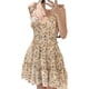 thumbnail image 1 of Vestido de tirantes con lazo para mujer, vestido Floral, transpirable, cómodo, informal, suelto, con tirantes para el hombro, para verano, vestido de tirantes finos diario L, 1 of 12