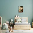 thumbnail image 5 of ZHONGYUTONG Easter Canvas Wall Decor Vintage Bunny Picture Wall Art Cute Rabbit Art Prints for Nursery Kids Bedroom Framed (12.00" x 18.00"), 5 of 5