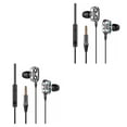thumbnail image 1 of Inteprter Auricular con cable Interfaz portátil de 3,5 mm Juego de reducción de ruido Auriculares para jugar Negro 2Conjunto, 1 of 6