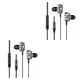 thumbnail image 4 of Monstrate Auricular con cable Interfaz de 3,5 mm Reducción de ruido Auriculares para escuchar música Negro 2Conjunto, 4 of 6