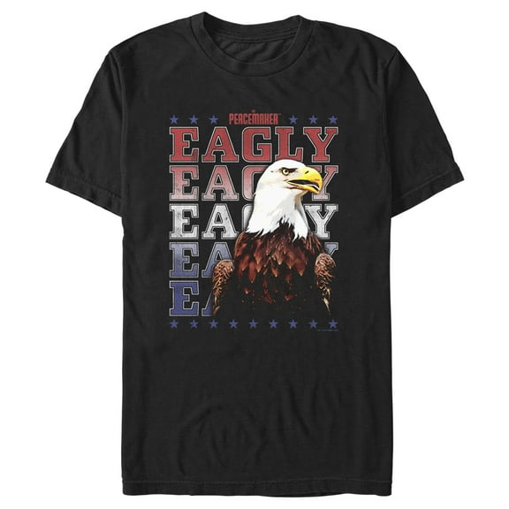 Men's Peacemaker Eagly Pet Graphic Tee Black 3X Large